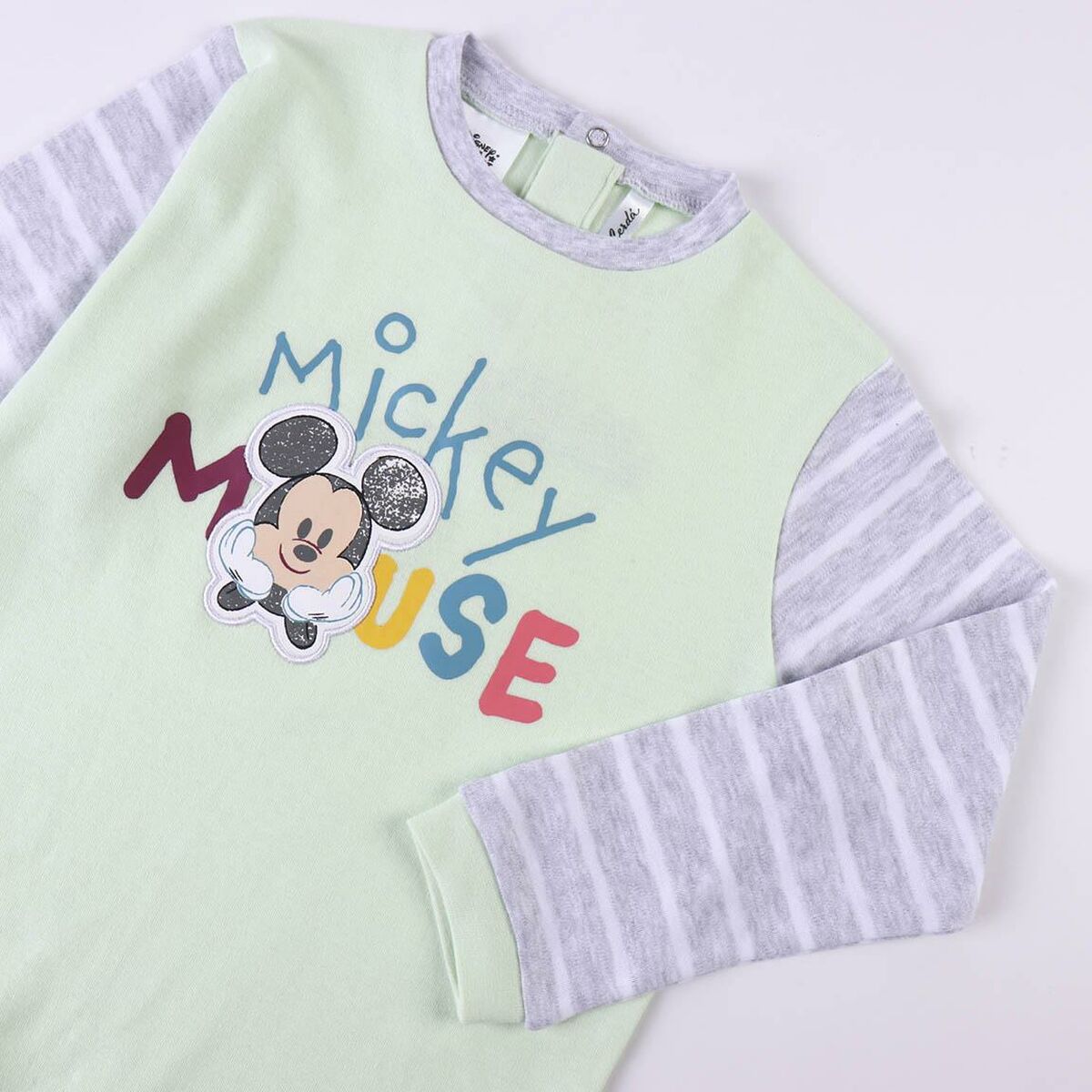 pyžamo Detské Mickey Mouse Ružová zelená Sivá